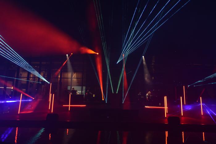 palco con luci