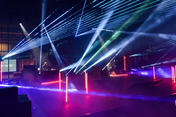 palco con luci