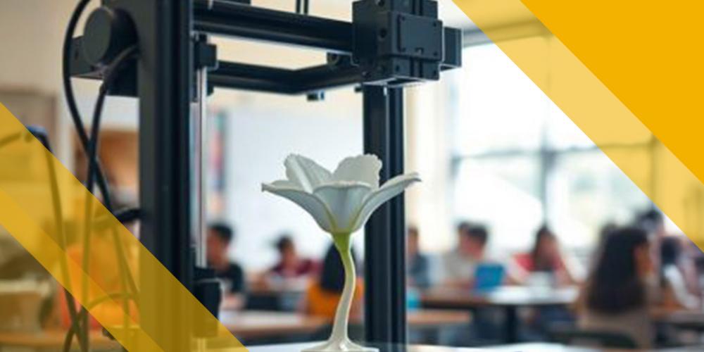 FIORE SOTTO STAMPANTE 3D