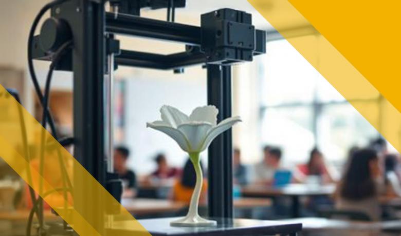 FIORE SOTTO STAMPANTE 3D